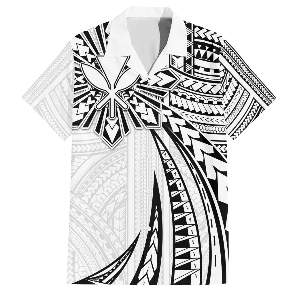 Hawaii And Philippines Hawaiian Shirt Kanaka Maoli With Tribal Sun Together White