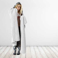 Hawaii And Philippines Hooded Blanket Kanaka Maoli With Tribal Sun Together White