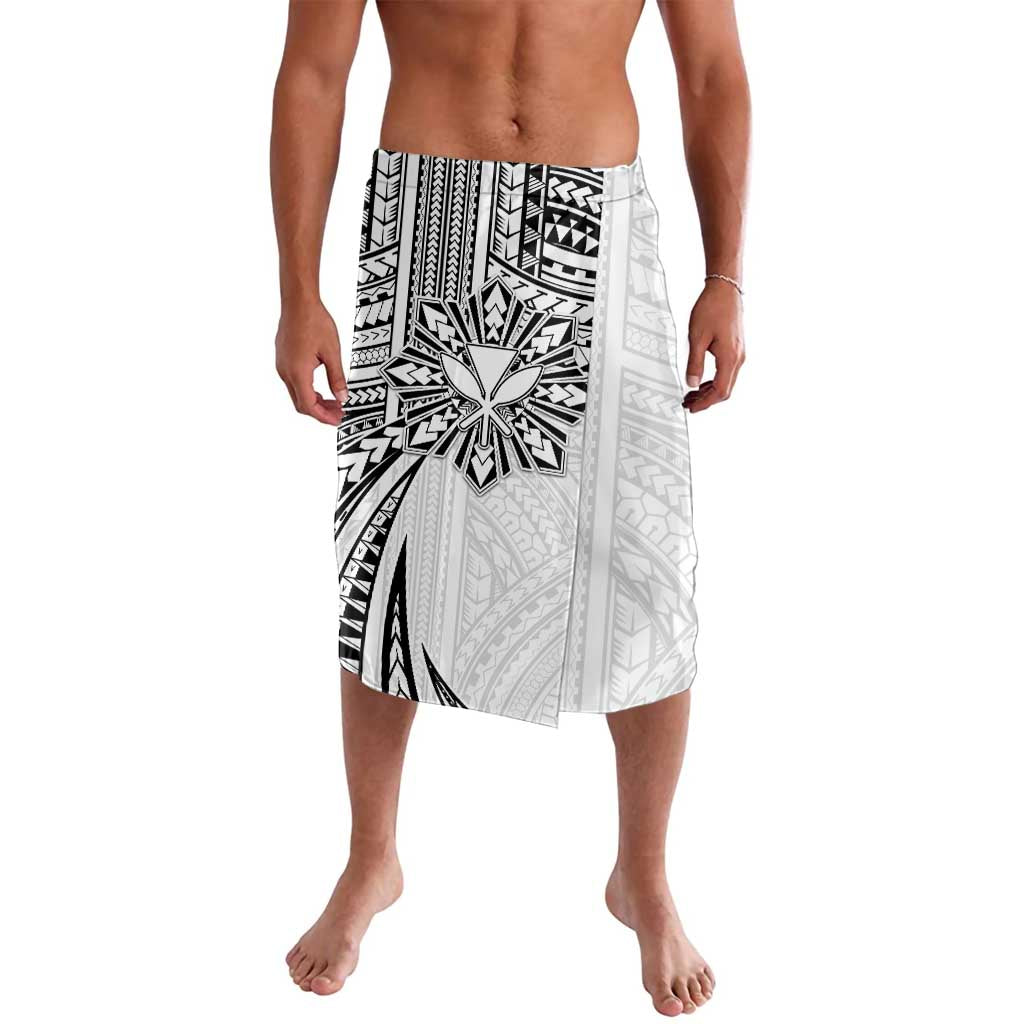 Hawaii And Philippines Lavalava Kanaka Maoli With Tribal Sun Together White