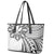 Hawaii And Philippines Leather Tote Bag Kanaka Maoli With Tribal Sun Together White