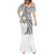 Hawaii And Philippines Mermaid Dress Kanaka Maoli With Tribal Sun Together White