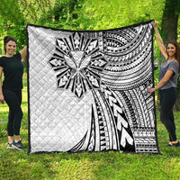 Hawaii And Philippines Quilt Kanaka Maoli With Tribal Sun Together White