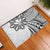 Hawaii And Philippines Rubber Doormat Kanaka Maoli With Tribal Sun Together White