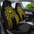 Hawaii And Philippines Together Car Seat Cover Polynesian Pattern With Filipino Barong Gold