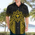 Hawaii And Philippines Together Hawaiian Shirt Polynesian Pattern With Filipino Barong Gold