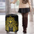 Hawaii And Philippines Together Luggage Cover Polynesian Pattern With Filipino Barong Gold