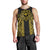 Hawaii And Philippines Together Men Tank Top Polynesian Pattern With Filipino Barong Gold