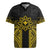 Hawaii And Philippines Together Rugby Jersey Polynesian Pattern With Filipino Barong Gold