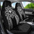 Hawaii And Philippines Together Car Seat Cover Polynesian Pattern With Filipino Barong Black