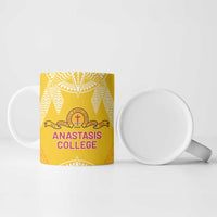 Personalised Anastasis College Ceramic Mug Tonga Ngatu Pattern - Polynesian Pride