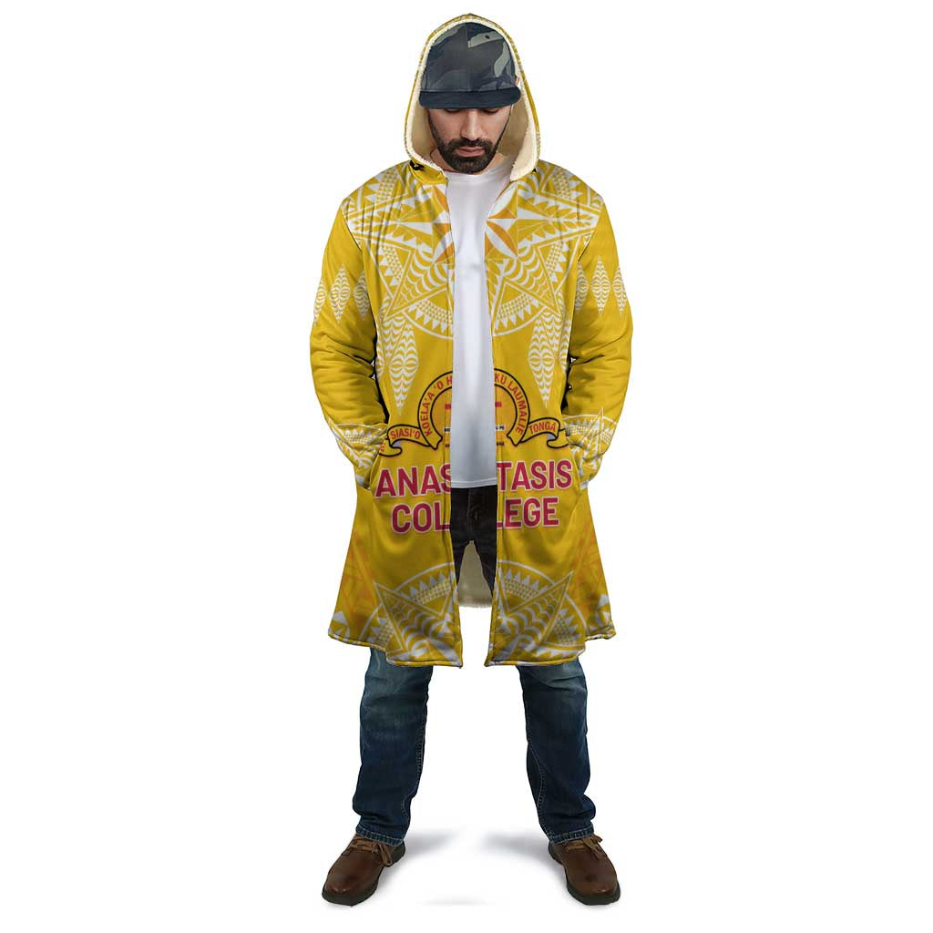 Personalised Anastasis College Cloak Tonga Ngatu Pattern - Polynesian Pride
