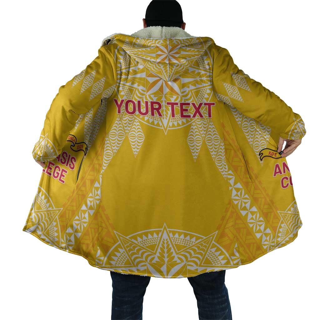 Personalised Anastasis College Cloak Tonga Ngatu Pattern - Polynesian Pride