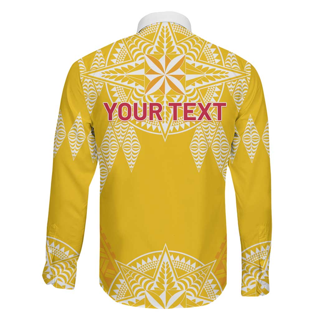 Personalised Anastasis College Family Matching Off The Shoulder Long Sleeve Dress and Hawaiian Shirt Tonga Ngatu Pattern - Polynesian Pride