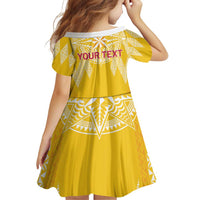 Personalised Anastasis College Family Matching Off Shoulder Short Dress and Hawaiian Shirt Tonga Ngatu Pattern - Polynesian Pride