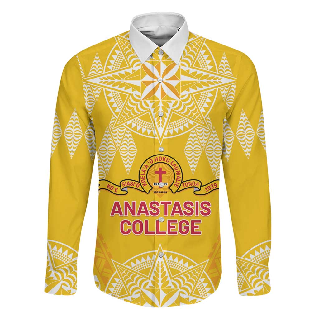 Personalised Anastasis College Family Matching Summer Maxi Dress and Hawaiian Shirt Tonga Ngatu Pattern - Polynesian Pride