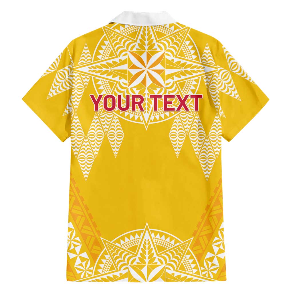 Personalised Anastasis College Family Matching Tank Maxi Dress and Hawaiian Shirt Tonga Ngatu Pattern - Polynesian Pride