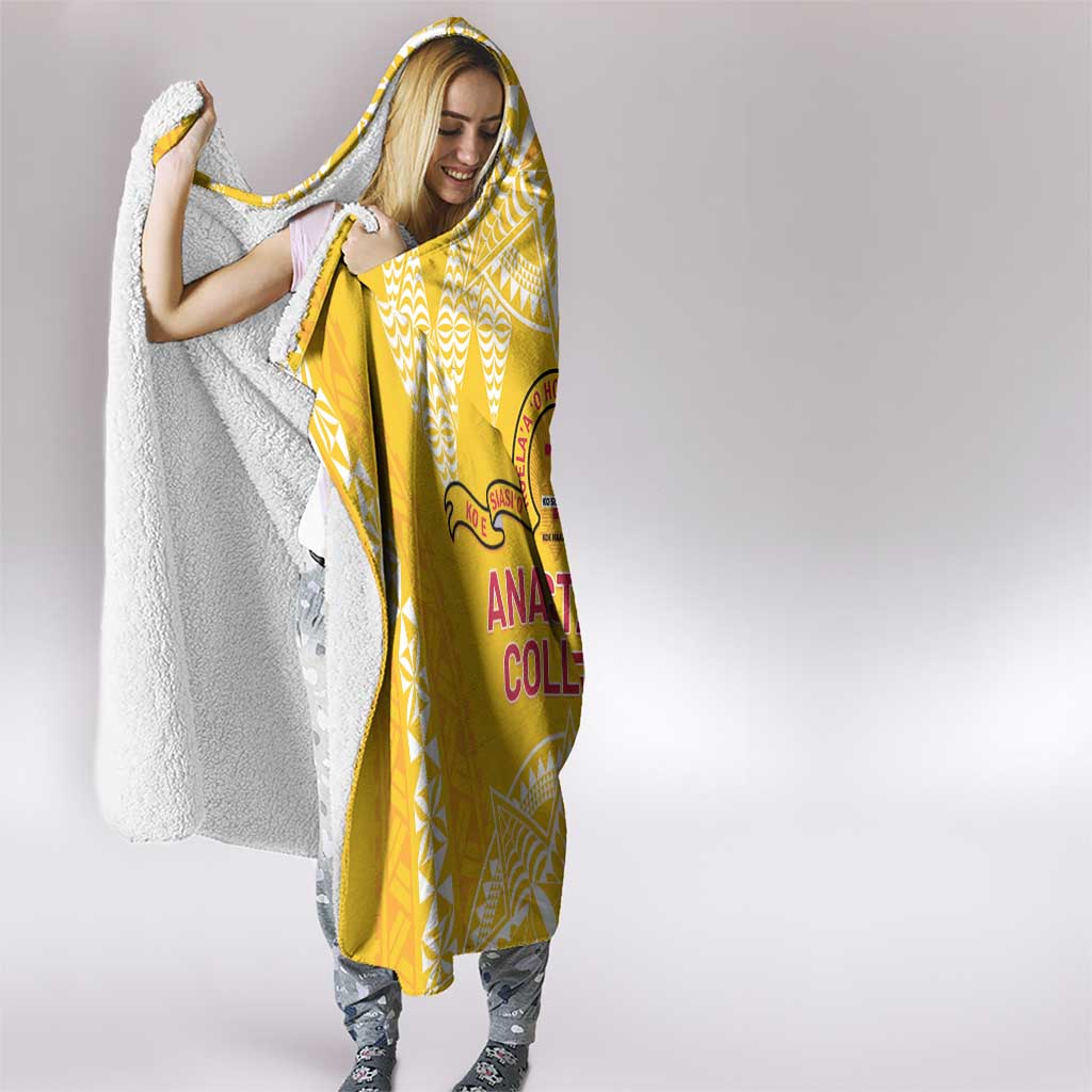 Anastasis College Hooded Blanket Tonga Ngatu Pattern - Polynesian Pride