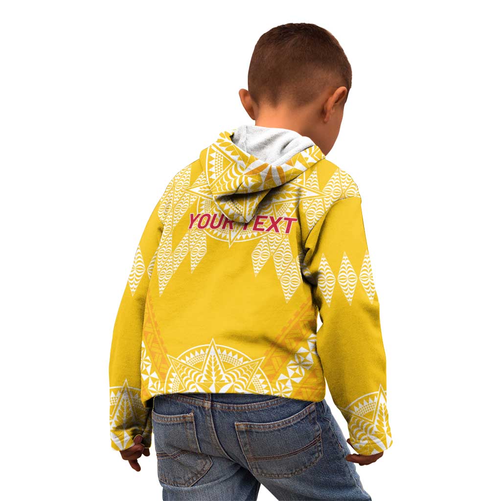 Personalised Anastasis College Kid Hoodie Tonga Ngatu Pattern - Polynesian Pride