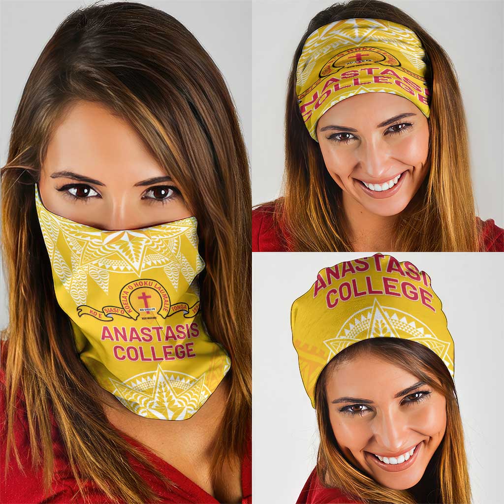 Anastasis College Neck Gaiter Tonga Ngatu Pattern - Polynesian Pride