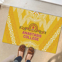 Anastasis College Rubber Doormat Tonga Ngatu Pattern - Polynesian Pride