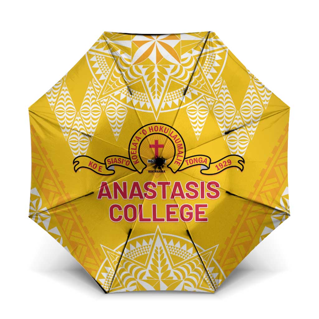 Anastasis College Umbrella Tonga Ngatu Pattern - Polynesian Pride