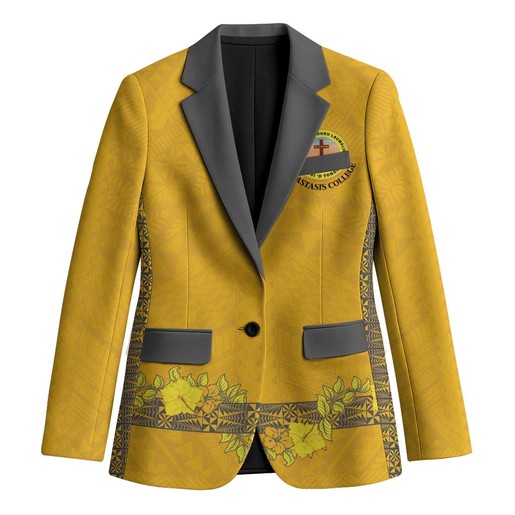 Tonga Anastasis College Blazer Tongan Ngatu Kupesi Pattern - Polynesian Pride