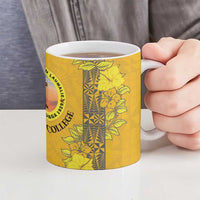 Tonga Anastasis College Ceramic Mug Tongan Ngatu Kupesi Pattern - Polynesian Pride