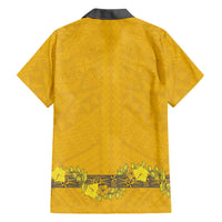 Tonga Anastasis College Family Matching Off Shoulder Maxi Dress and Hawaiian Shirt Tongan Ngatu Kupesi Pattern LT05 - Polynesian Pride