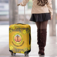 Tonga Anastasis College Luggage Cover Tongan Ngatu Kupesi Pattern - Polynesian Pride