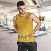 Tonga Anastasis College Men Tank Top Tongan Ngatu Kupesi Pattern - Polynesian Pride