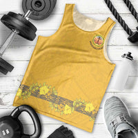 Tonga Anastasis College Men Tank Top Tongan Ngatu Kupesi Pattern - Polynesian Pride