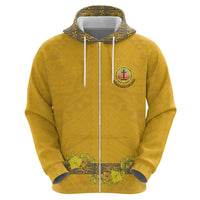 Tonga Anastasis College Zip Hoodie Tongan Ngatu Kupesi Pattern - Polynesian Pride