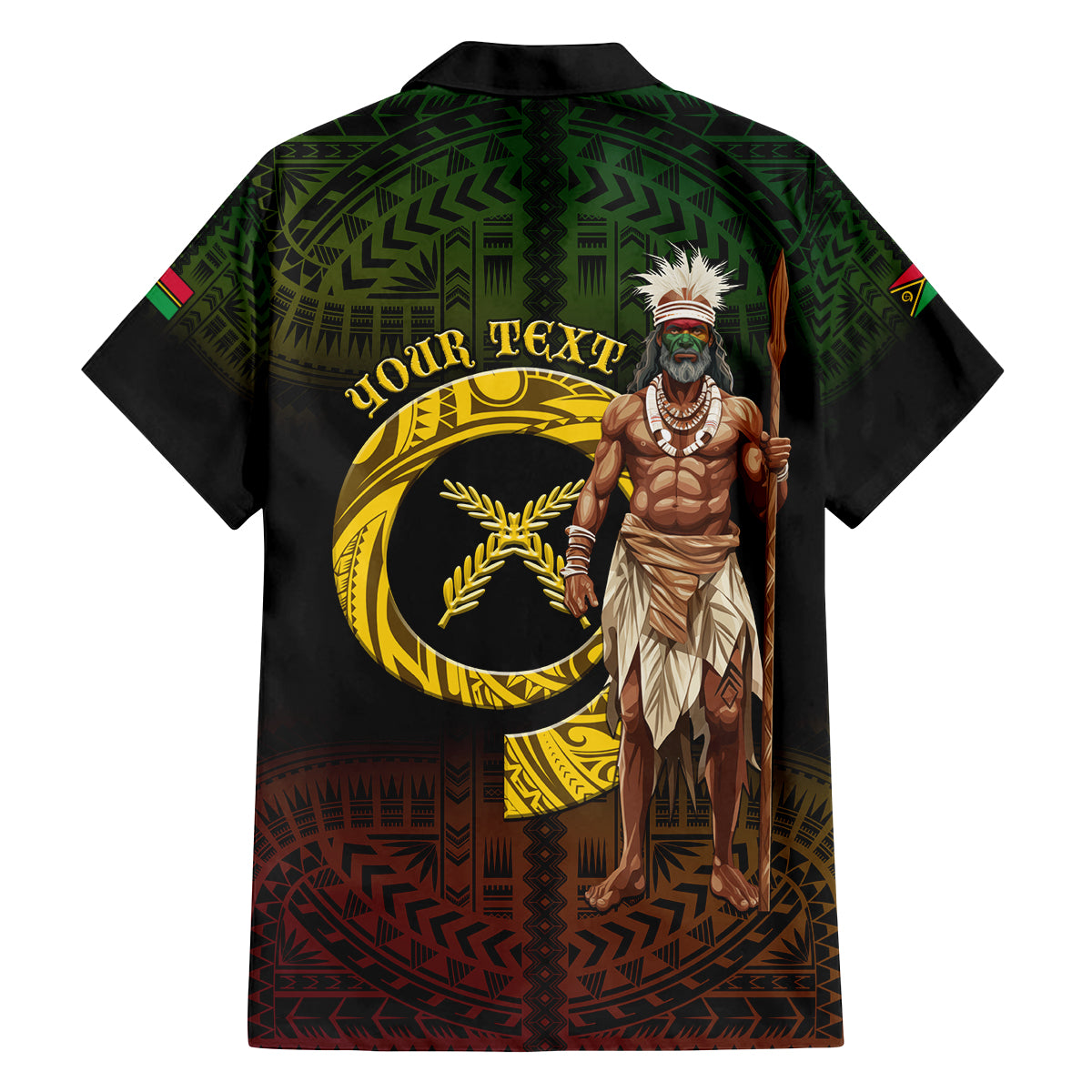 Personalised Vanuatu Custom Chiefs Day Family Matching Tank Maxi Dress and Hawaiian Shirt Pig Tusk Simple Style LT05 - Polynesian Pride