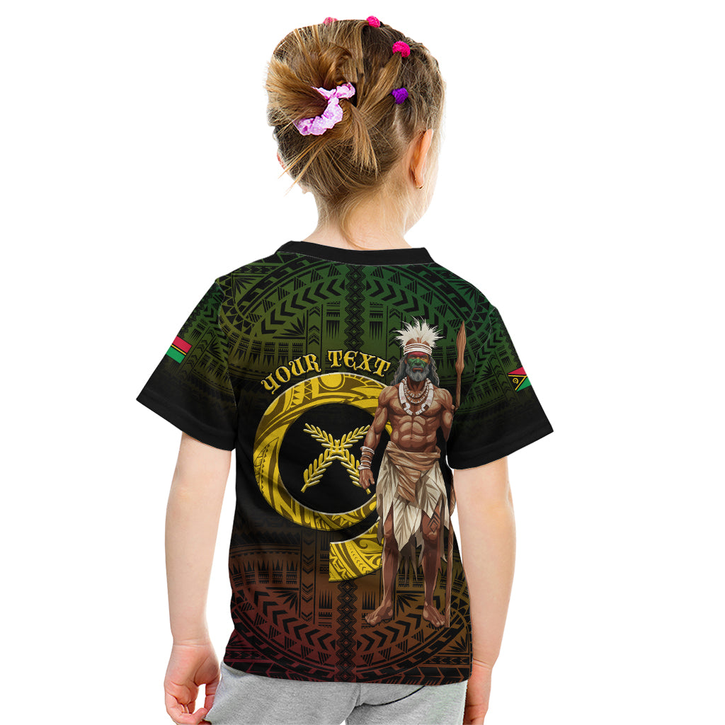 Personalised Vanuatu Custom Chiefs Day Kid T Shirt Pig Tusk Simple Style LT05 - Polynesian Pride