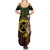 Personalised Vanuatu Custom Chiefs Day Summer Maxi Dress Pig Tusk Simple Style LT05 - Polynesian Pride