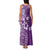Cook Islands Family Matching Tank Maxi Dress and Hawaiian Shirt Purple Hibiscus And Stars