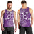 Cook Islands Men Tank Top Purple Hibiscus And Stars