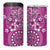 Cook Islands 4 in 1 Can Cooler Tumbler Fandango Hibiscus And Stars