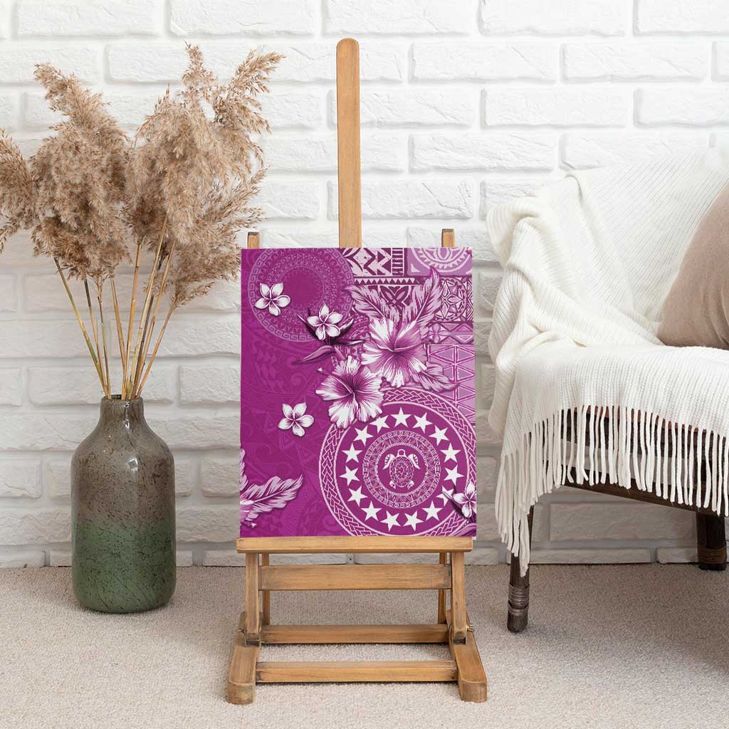 Cook Islands Canvas Wall Art Fandango Hibiscus And Stars