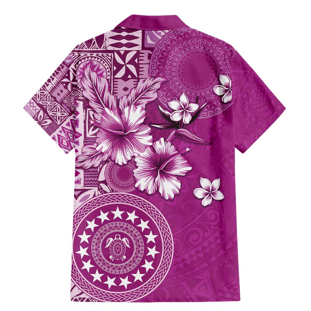 Cook Islands Family Matching Mermaid Dress and Hawaiian Shirt Fandango Hibiscus And Stars