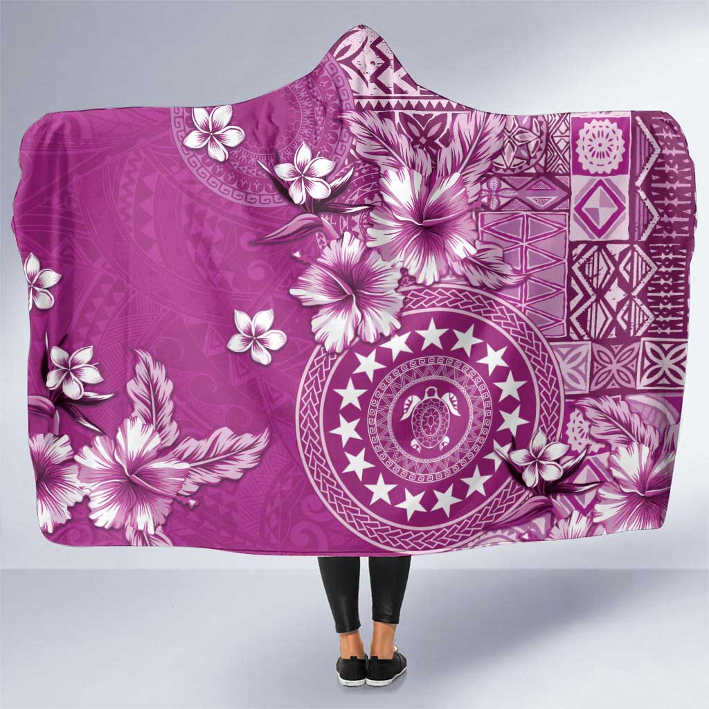 Cook Islands Hooded Blanket Fandango Hibiscus And Stars