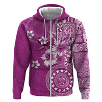 Cook Islands Hoodie Fandango Hibiscus And Stars
