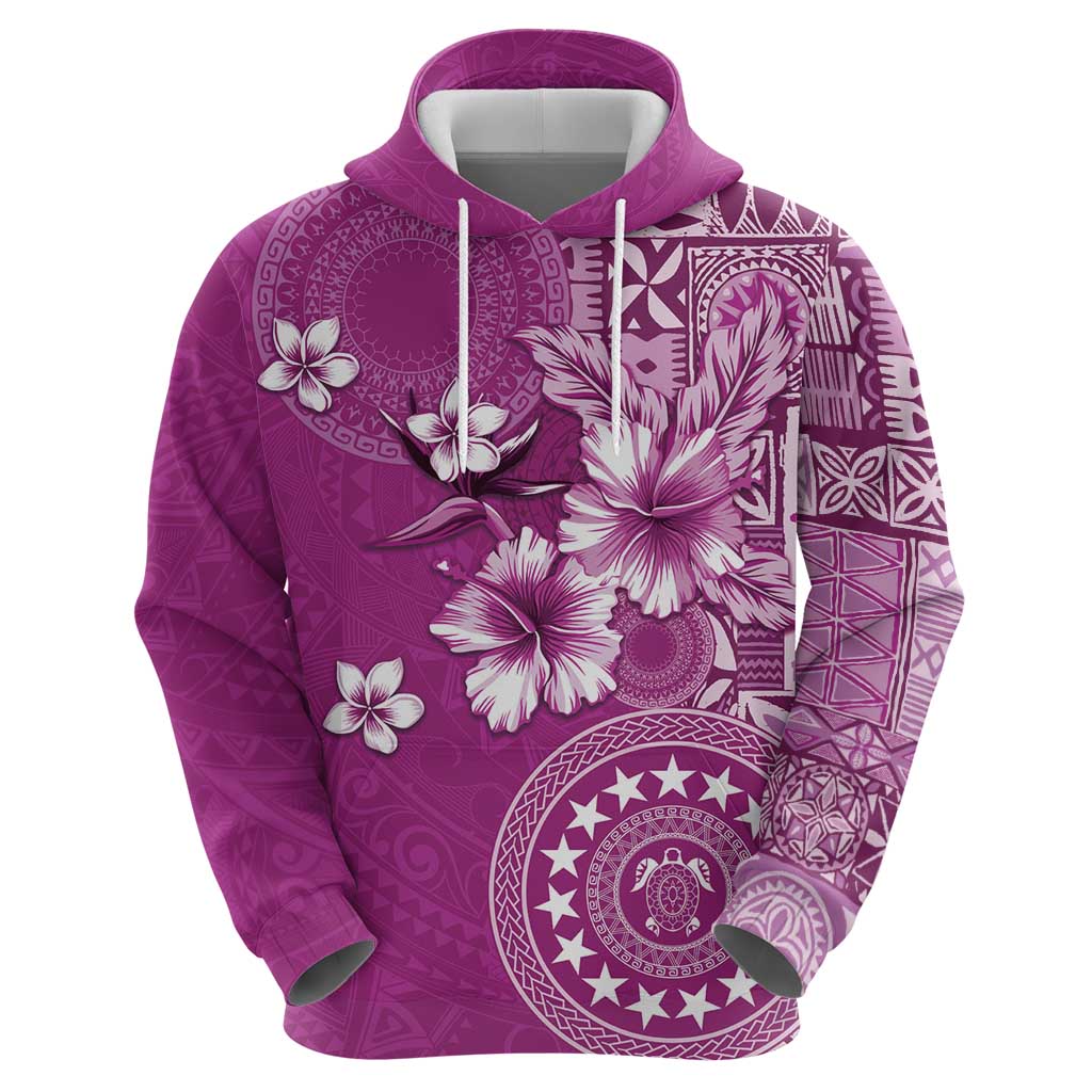 Cook Islands Hoodie Fandango Hibiscus And Stars