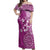 Cook Islands Off Shoulder Maxi Dress Fandango Hibiscus And Stars