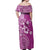Cook Islands Off Shoulder Maxi Dress Fandango Hibiscus And Stars