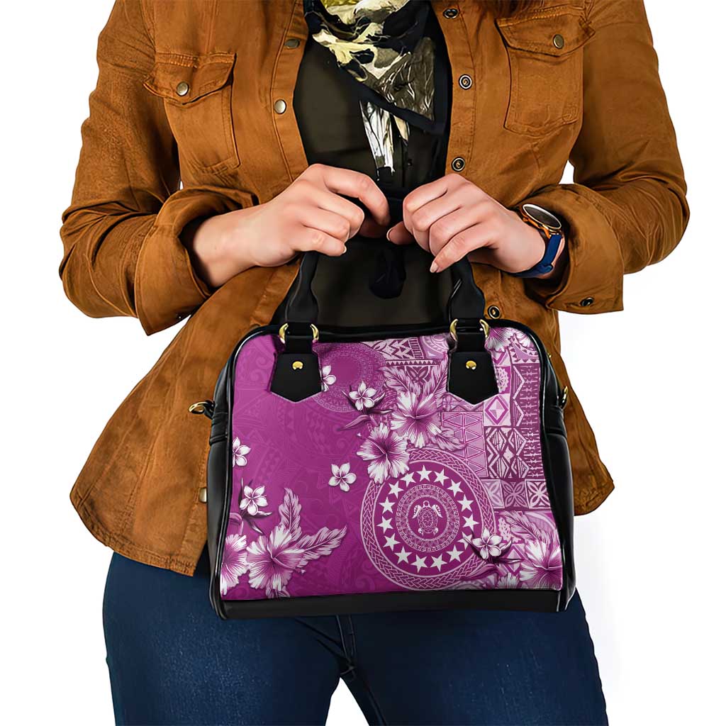 Cook Islands Shoulder Handbag Fandango Hibiscus And Stars