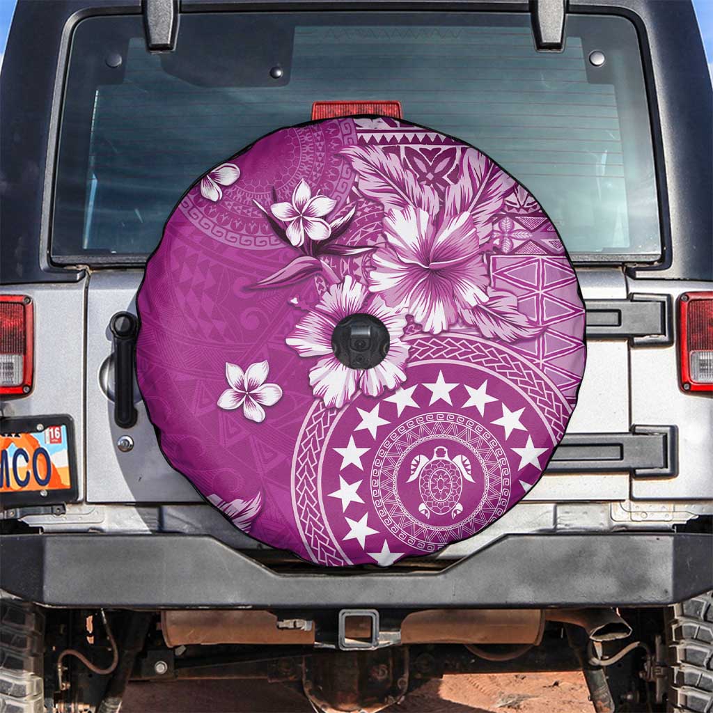 Cook Islands Spare Tire Cover Fandango Hibiscus And Stars