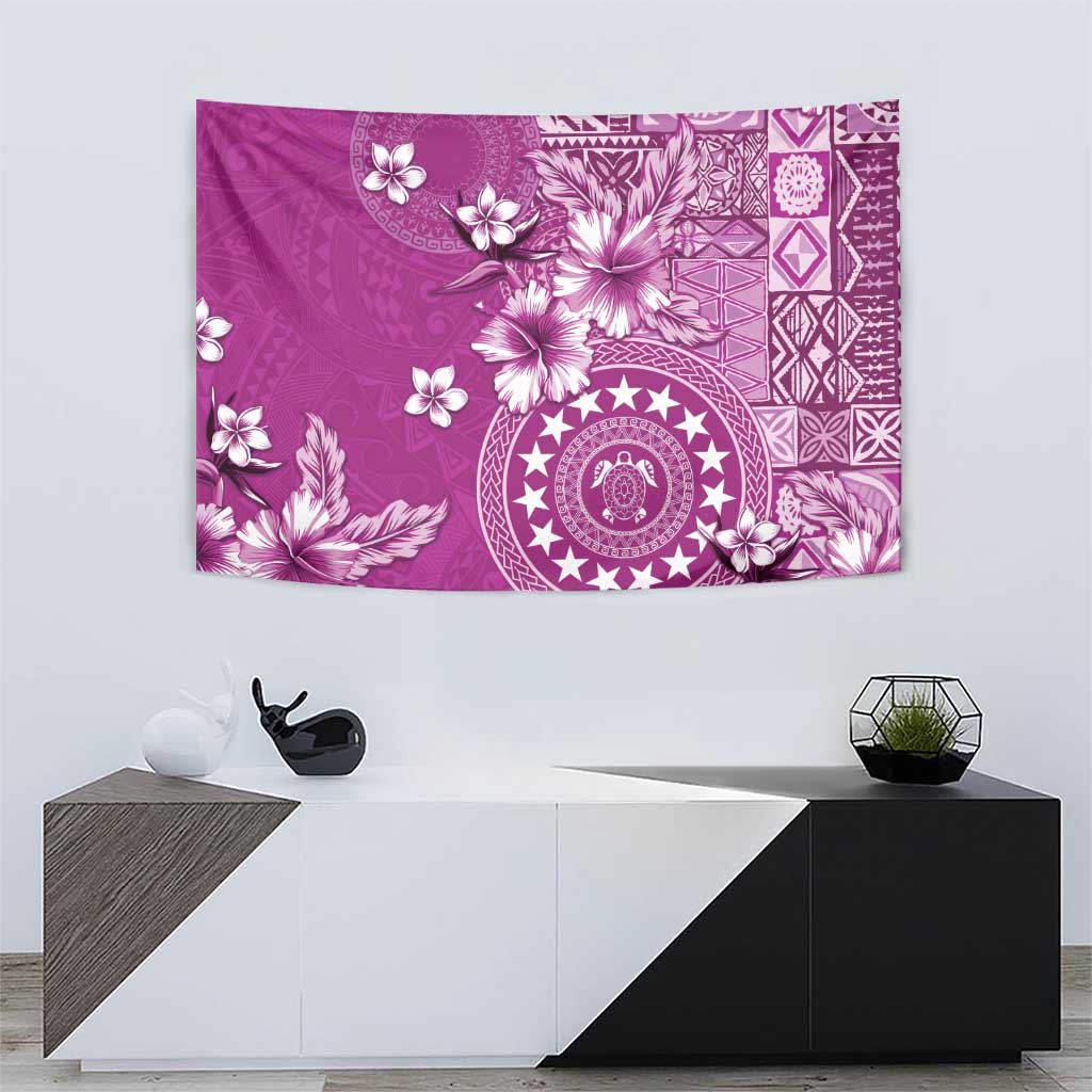 Cook Islands Tapestry Fandango Hibiscus And Stars