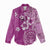 Cook Islands Women Casual Shirt Fandango Hibiscus And Stars