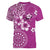 Cook Islands Women V-Neck T-Shirt Fandango Hibiscus And Stars